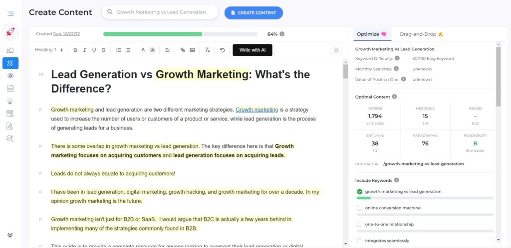 Growth Marketing vs Lead Generation: GrowthBar